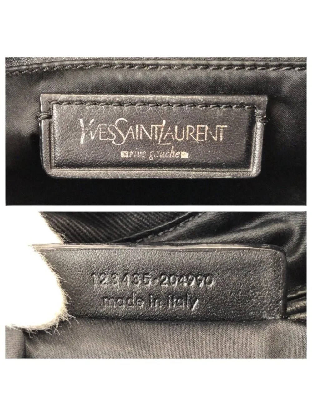 Saint Laurent Rive Gauche Vintage Kahala YSL Black Canvas Tote